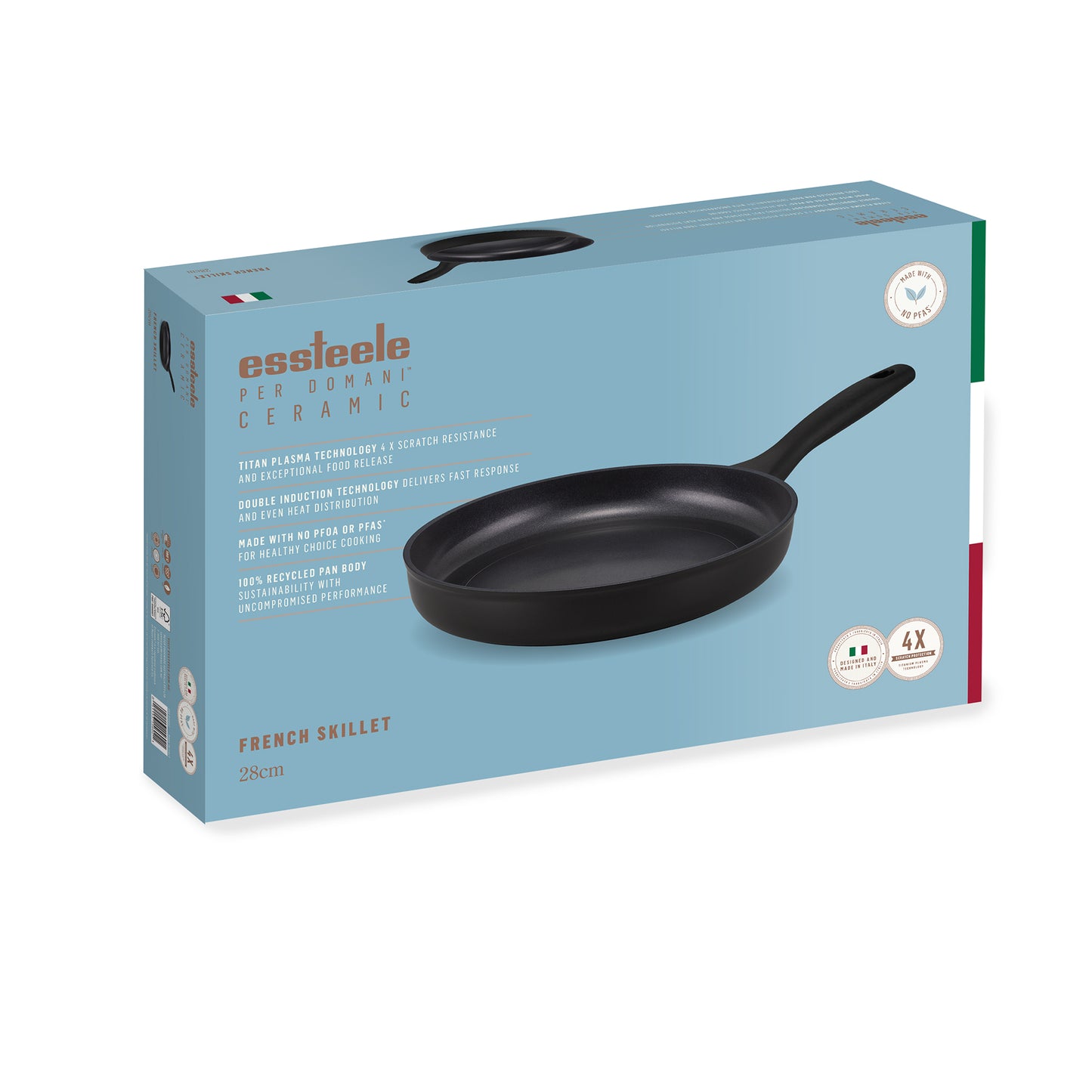Essteele Per Domani Ceramic Induction Open French Skillet 28cm