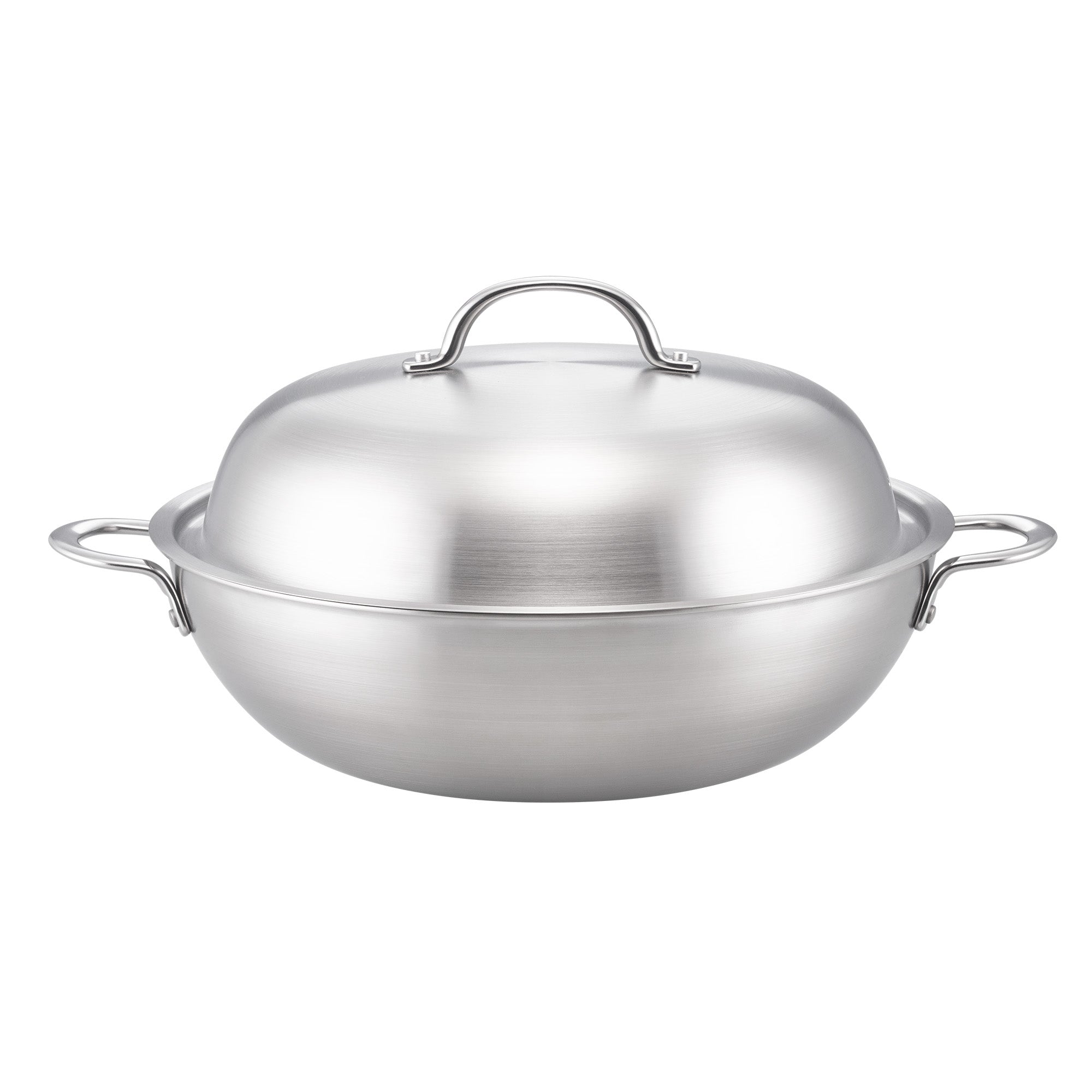 Per Amore Clad Stainless Steel Induction Covered Wok 34cm/7.2L
