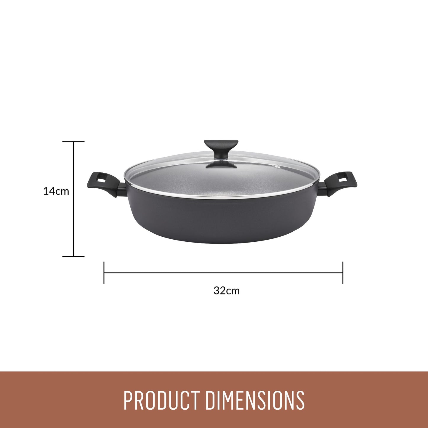 Essteele Per Cucinare Nonstick Induction 32cm/5.7L Covered Sauteuse