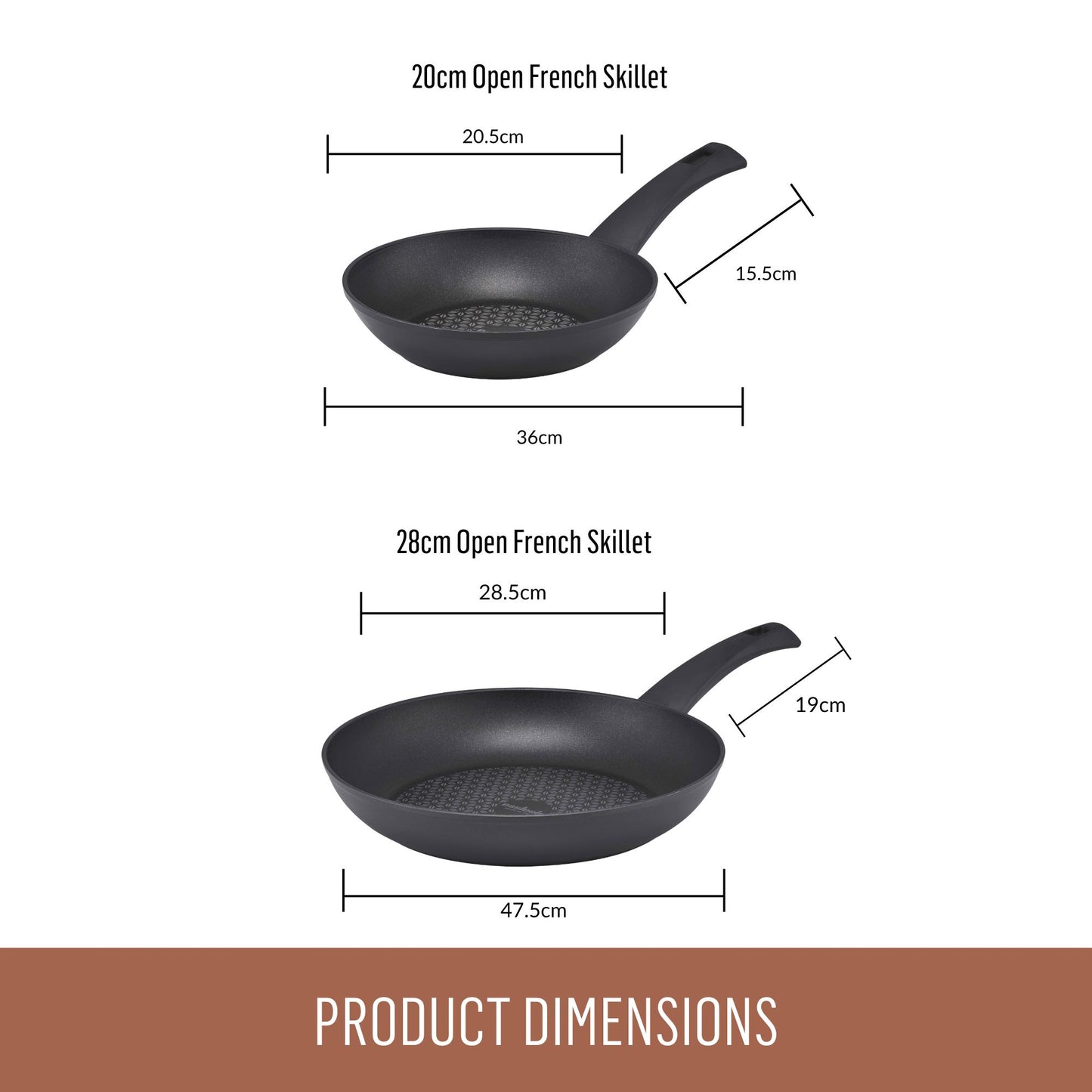 Essteele Per Cucinare Nonstick Induction Skillet Twin Pack 20/28cm