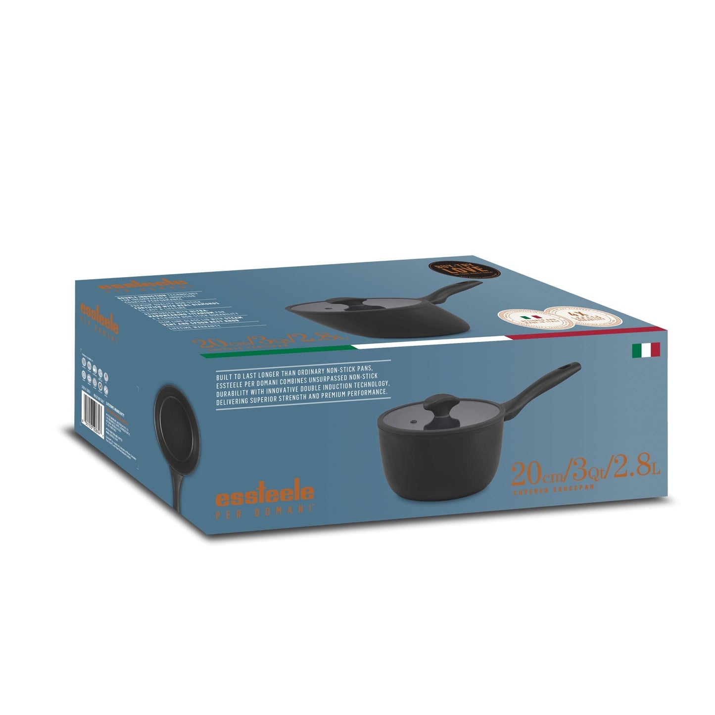 Essteele Per Domani Nonstick Induction Covered Saucepan 20cm/2.8L