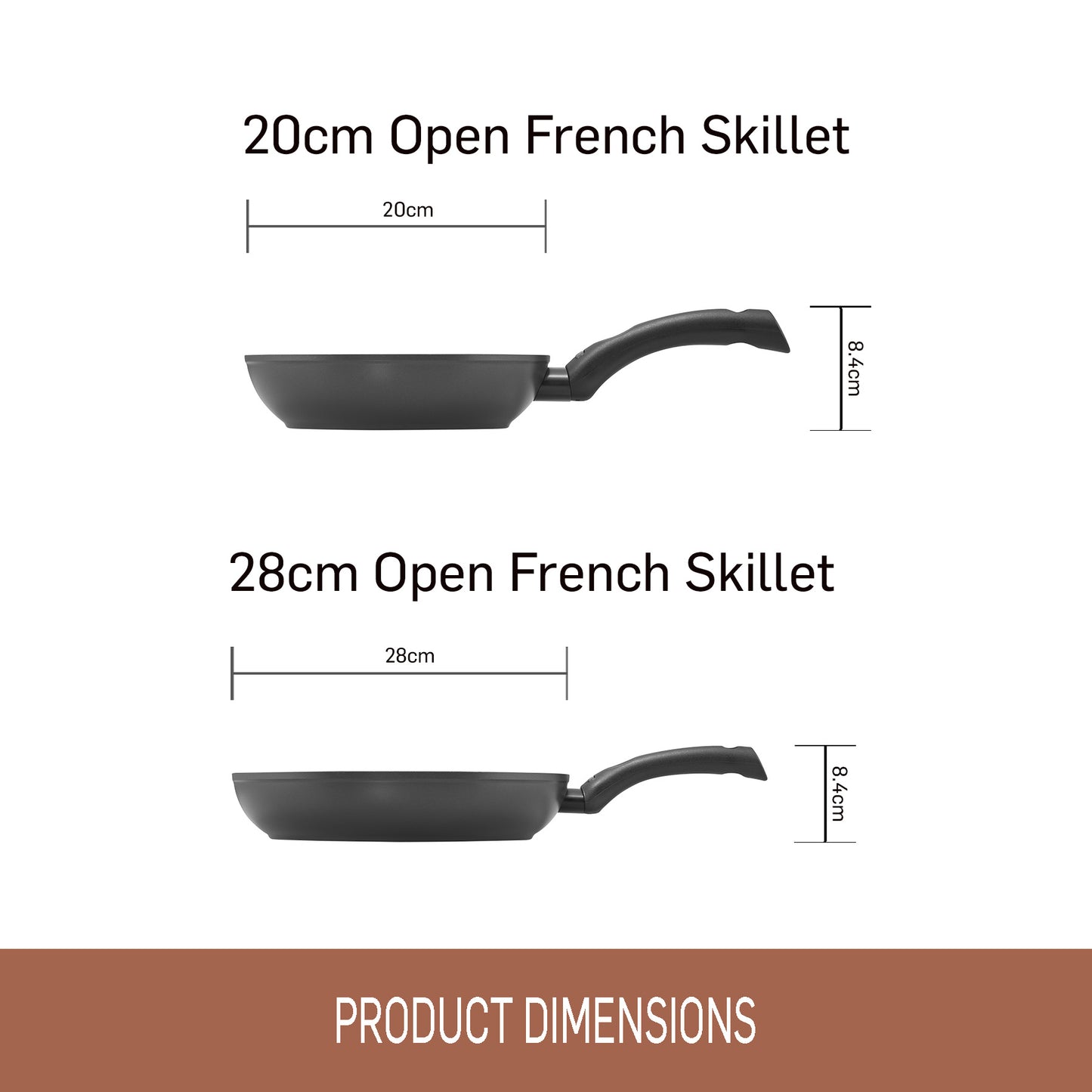 Essteele Per Salute Nonstick Induction Skillet Twin Pack 20/28cm