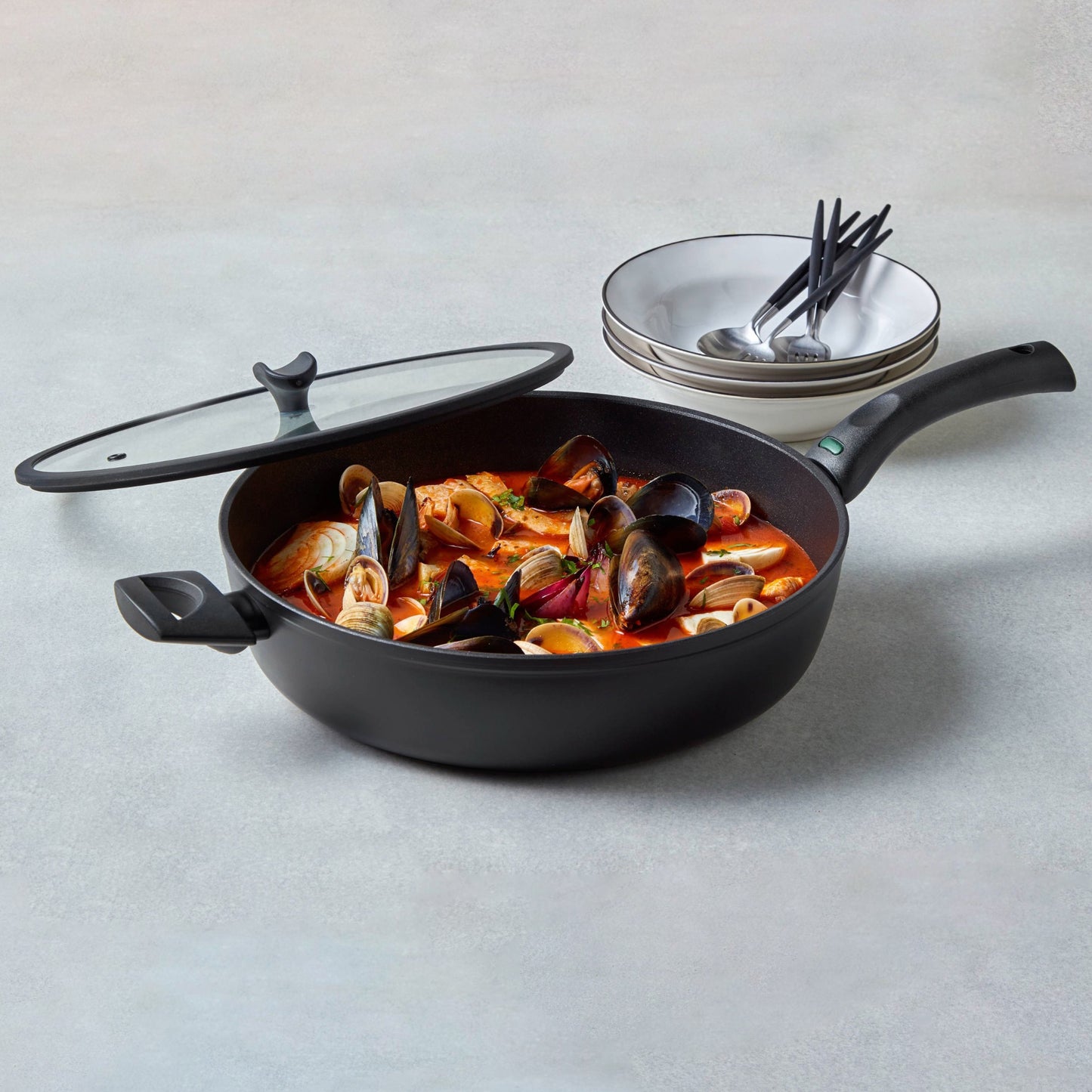 Essteele Per Salute Nonstick Induction Covered Sauté 32cm/5.7L