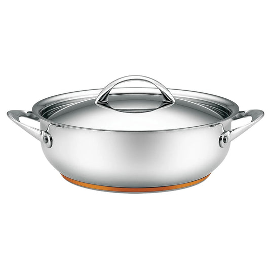 Essteele Per Vita Copper Base Stainless Steel Induction Covered Sautéuse 28cm/5.2L