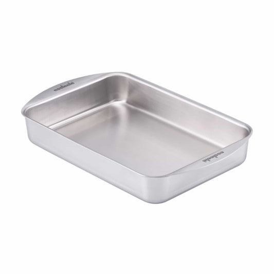 Essteele Clad Ovenware Stainless Steel Rectangular Roasting Pan 33cm x 23cm x 5.5cm