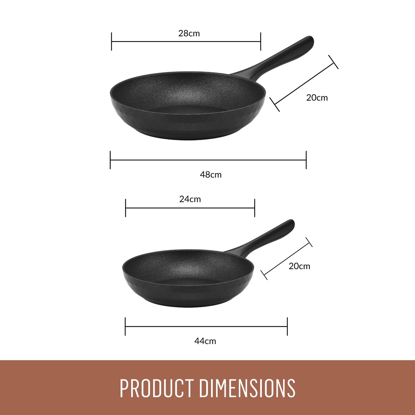 Essteele Per Silvia Nonstick Induction Skillet Twin Pack 24/28cm