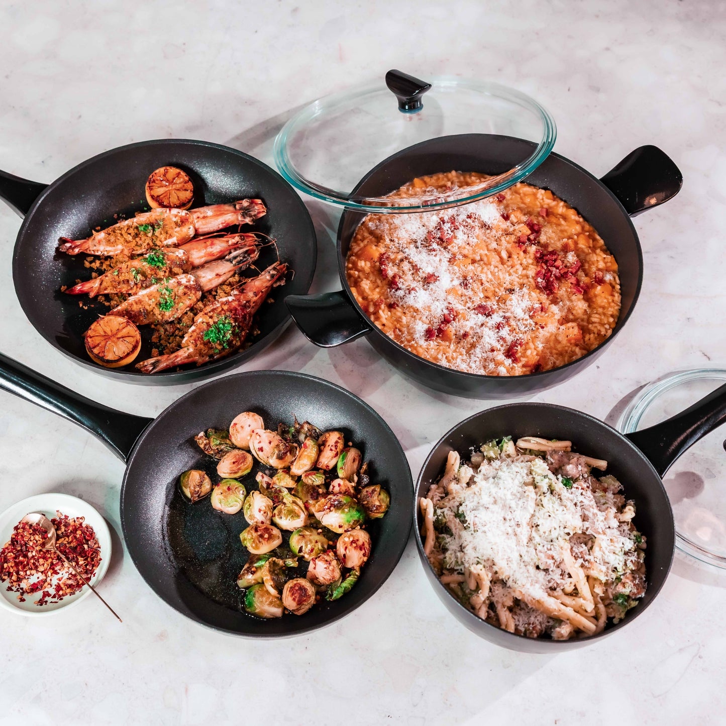 Essteele Per Silvia Nonstick Induction 4 Piece Cookware Set