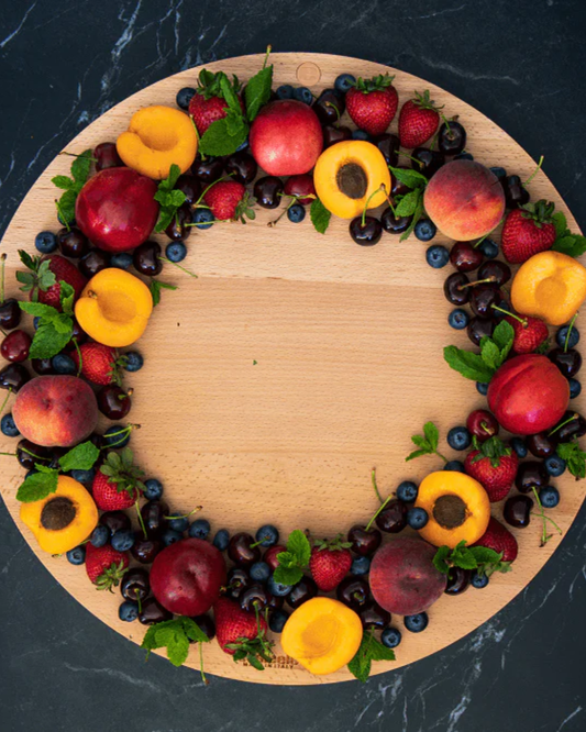 Fruit Wreath Christmas Platter