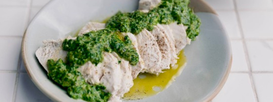 Poached Chicken with Salsa Verde