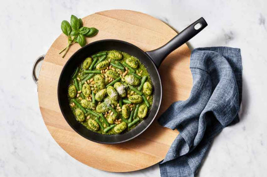 One-Pan Pesto Gnocchi with Green Beans