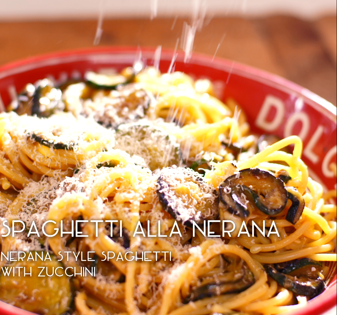 Spaghetti Alla Nerana (Nerana Style Spaghetti with zucchini)