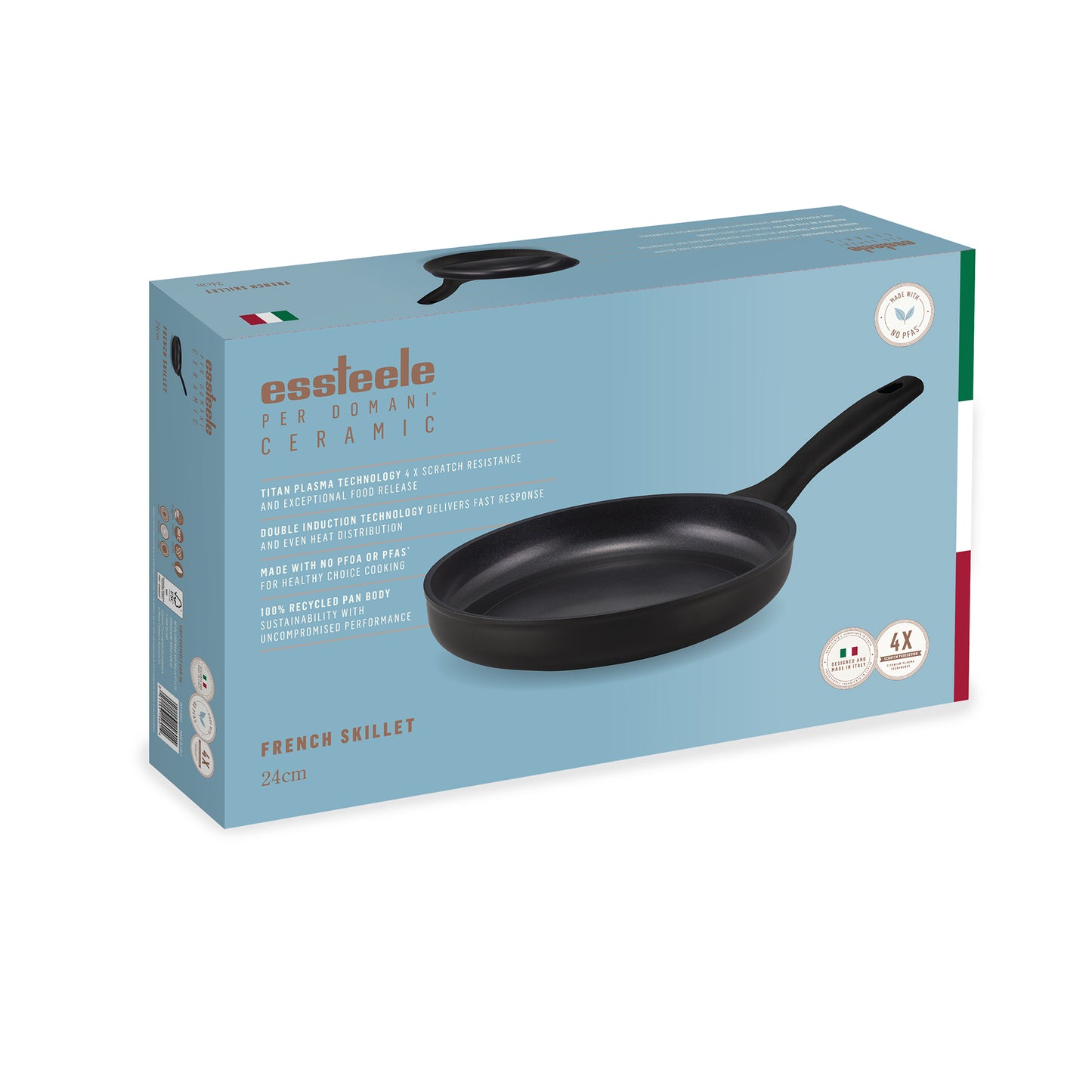 Essteele Per Domani Ceramic Induction Open French Skillet 24cm