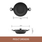 Essteele Per Domani Ceramic Induction Covered Wok 30cm