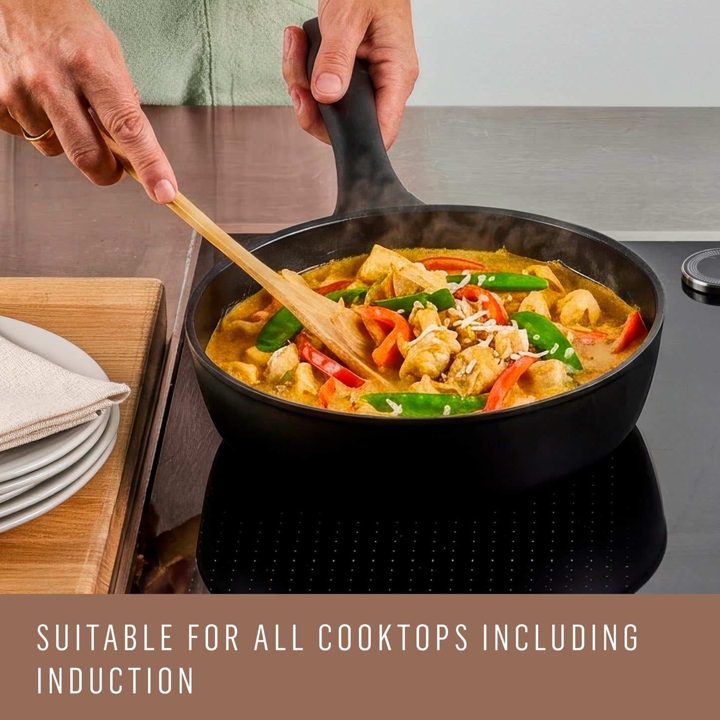 Essteele Per Domani Ceramic Induction Covered Sauté 30cm/5.5L