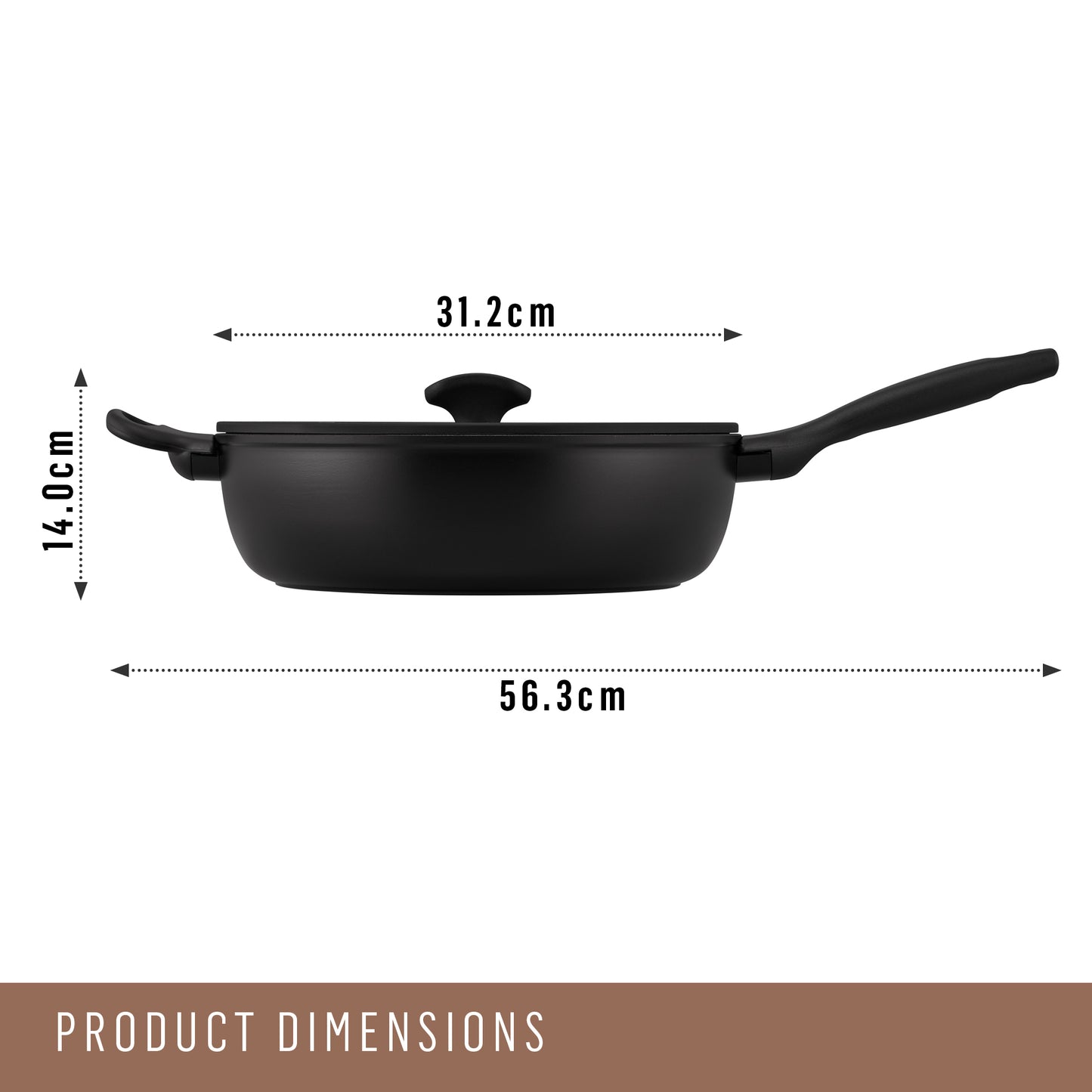 Essteele Per Domani Ceramic Induction Covered Sauté 30cm/5.5L