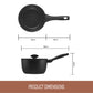 Essteele Per Domani Ceramic Induction Covered Saucepan 20cm/2.8L