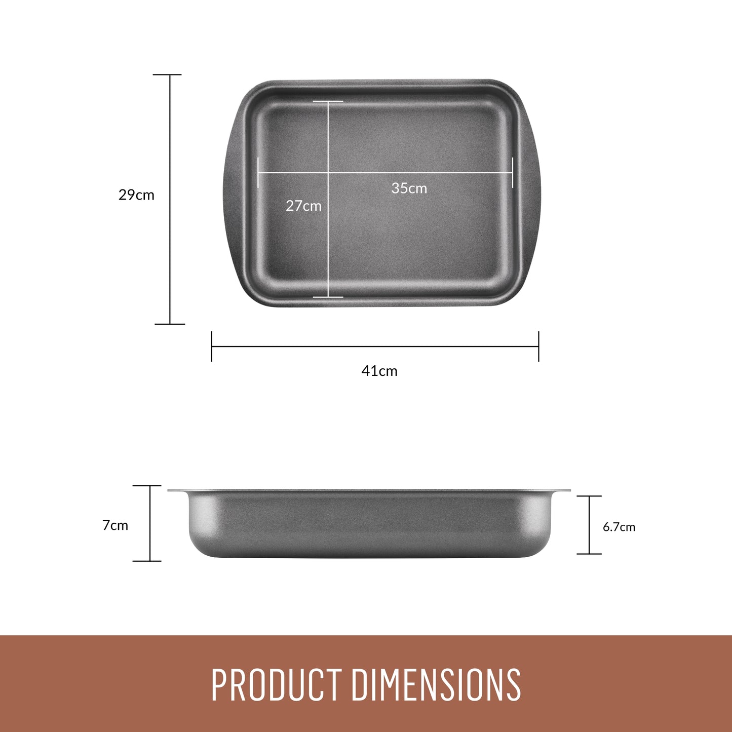 Essteele Per Bennesere Ceramic Nonstick Roaster Large 35 x 27cm