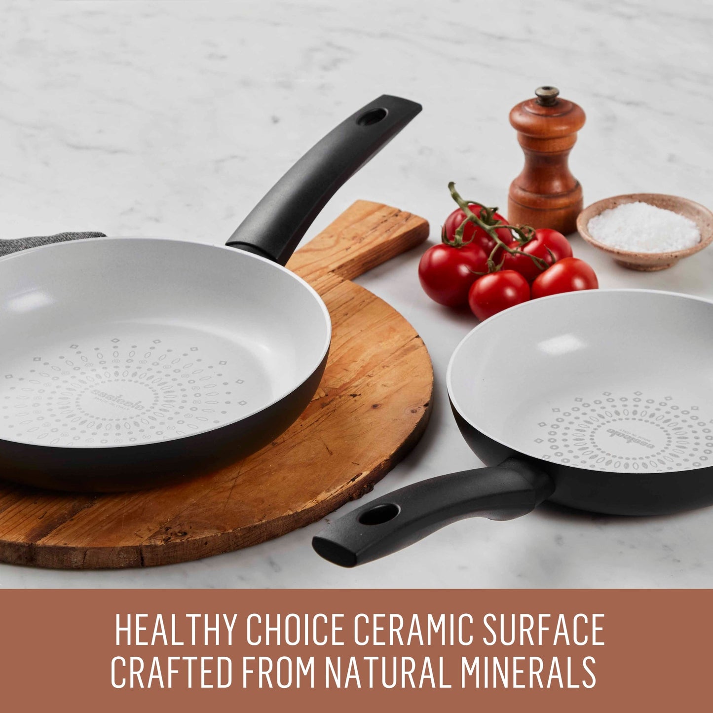 Essteele Essenza Ceramic Nonstick Induction Open French Skillet 32cm