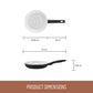 Essteele Essenza Ceramic Nonstick Induction Open French Skillet 32cm
