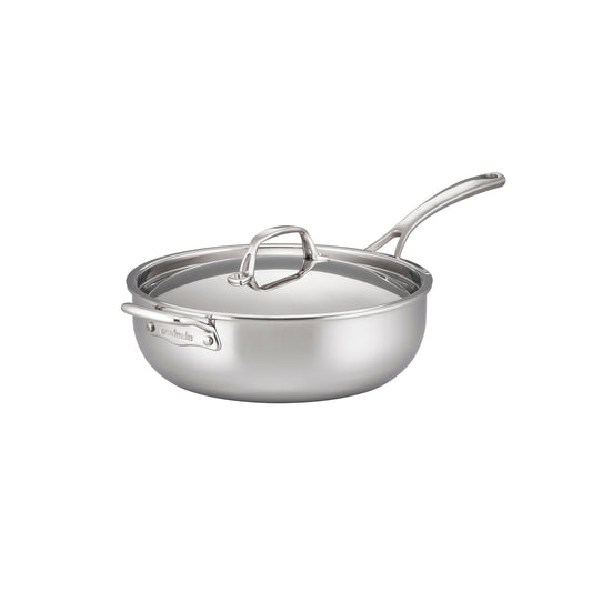 Essteele Eternità Stainless Steel Induction Covered Chefs Pan with Helper Handle 28cm
