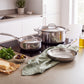 Essteele Eternità Stainless Steel 3 Piece Cookware Set Silver