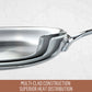 Essteele Eternità Stainless Steel 3 Piece Cookware Set Silver