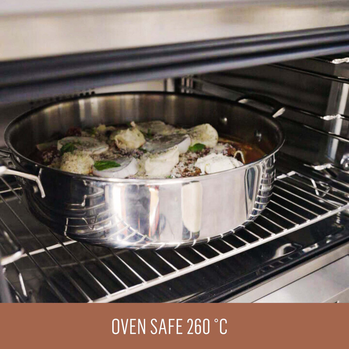 Essteele Eternità Stainless Steel 3 Piece Cookware Set Silver
