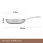 Essteele Eternità Stainless Steel 3 Piece Cookware Set Silver