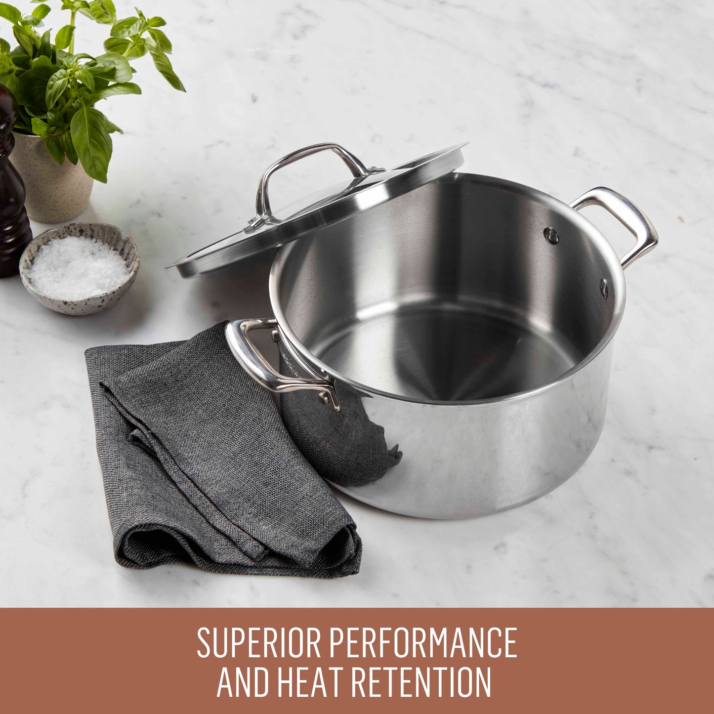 Essteele Eternità Stainless Steel Induction Covered Stockpot 24cm/5.6L