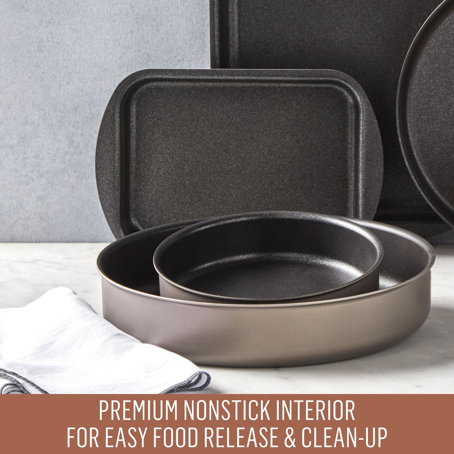 Essteele Nonstick Ovenware 2 Piece Roasting Pan Set