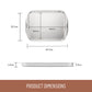 Essteele Clad Ovenware Stainless Steel Baking Sheet 30cm x 38cm x 2.5cm