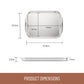 Essteele Clad Ovenware Stainless Steel Baking Sheet 23cm x 32cm x 2.5cm