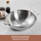 Essteele Eternità Stainless Steel Induction Open Wok 34cm