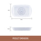 Essteele Ceramic Nonstick 2.3L Medium Rectangular Dish 35 x 22 x 5.5cm