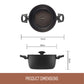 Essteele Per Salute Nonstick Induction Covered Casserole 28cm/7.7L