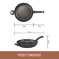 Essteele Per Salute Nonstick Induction Open French Skillet 32cm