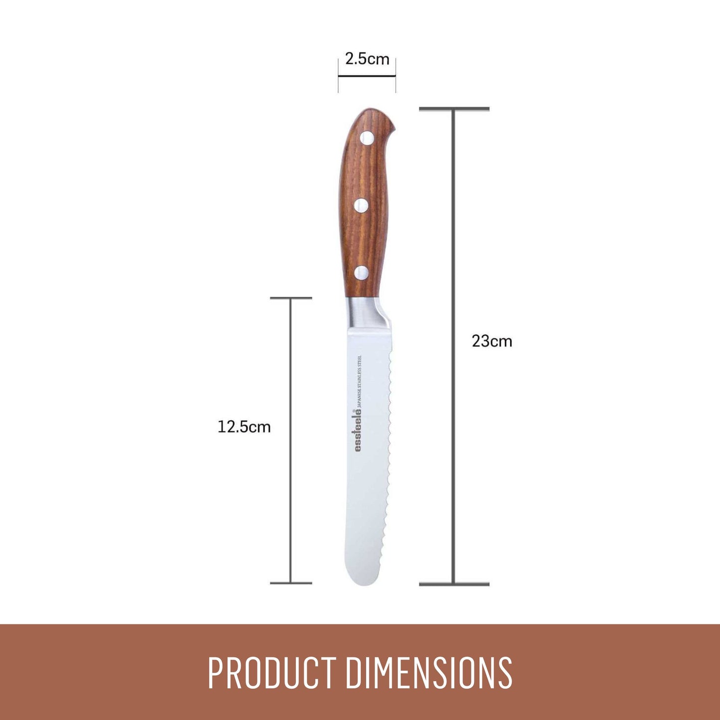 Essteele 12.5cm Serrated Utility Knife