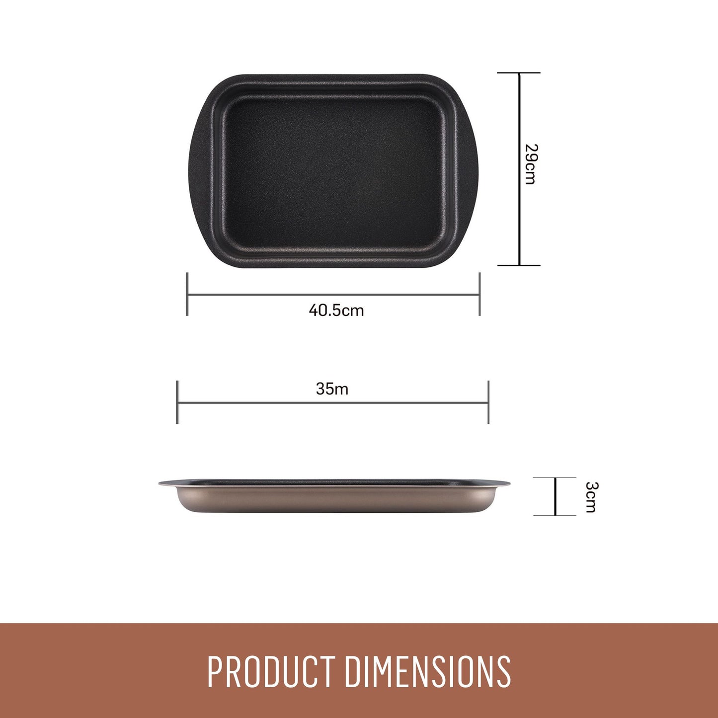 Essteele Nonstick Large Oven Tray 35 x 27cm