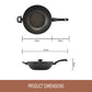 Essteele Per Salute Nonstick Induction Covered Stirfry 32cm