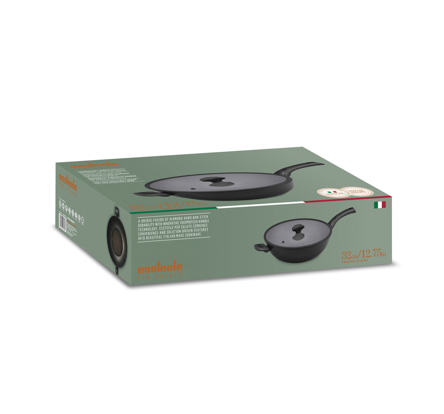 Essteele Per Salute Nonstick Induction Covered Stirfry 32cm