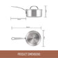 Essteele Per Amore Clad Stainless Steel Induction Saucepan Set