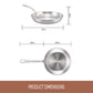 Essteele Per Amore Clad Stainless Steel Induction Open Skillet 20cm