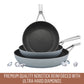 Essteele Per Bellezza Nonstick Induction Open Skillet Twin Pack 24/28cm Blue