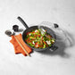 Essteele Per Benessere Ceramic Nonstick Induction Covered Wok With Helper Handle 32cm