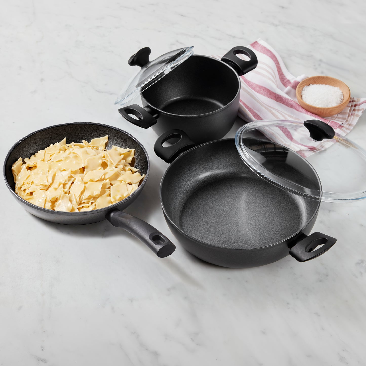 Essteele Per Benessere Ceramic Nonstick Induction 3 Piece Cookware Set