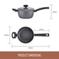 Essteele Per Benessere Ceramic Nonstick Induction Covered Saucepan 20cm/2.9L