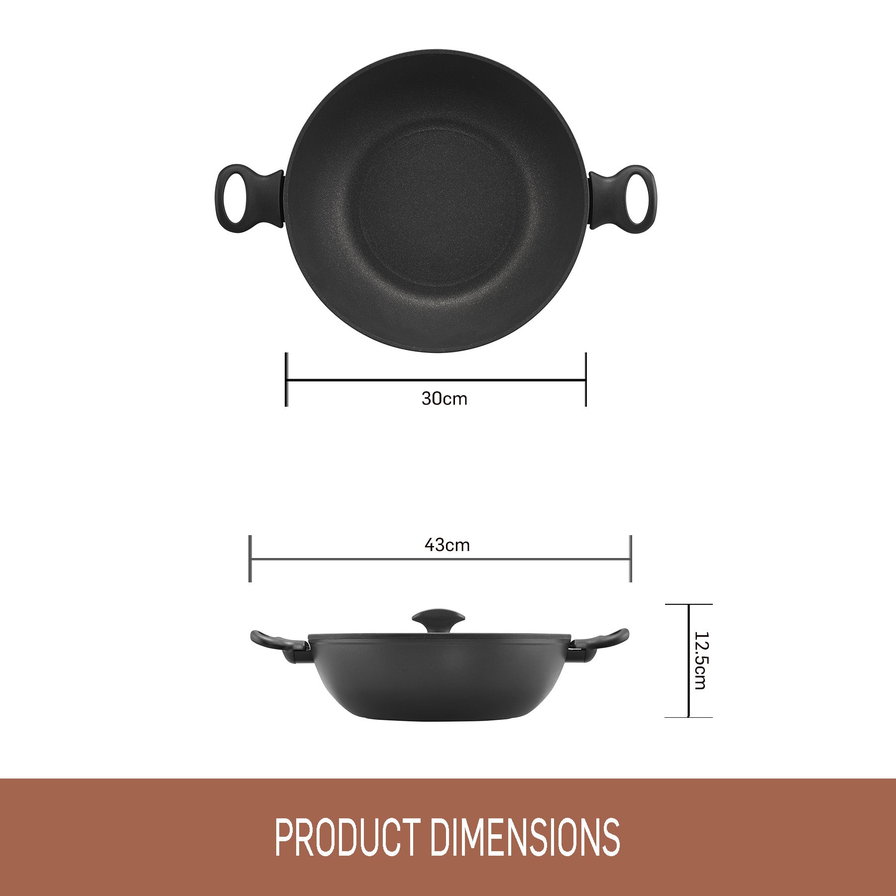 Sarten Wok Robust 30cm — Santucci