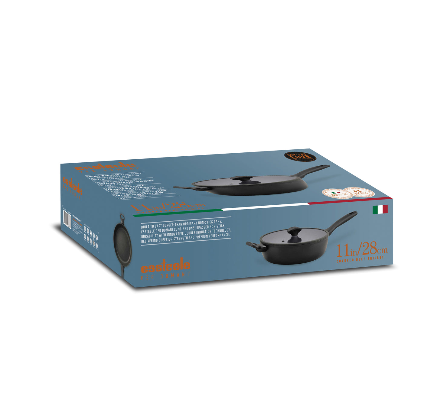 Essteele Per Domani Nonstick Induction Deep Covered Skillet 28cm