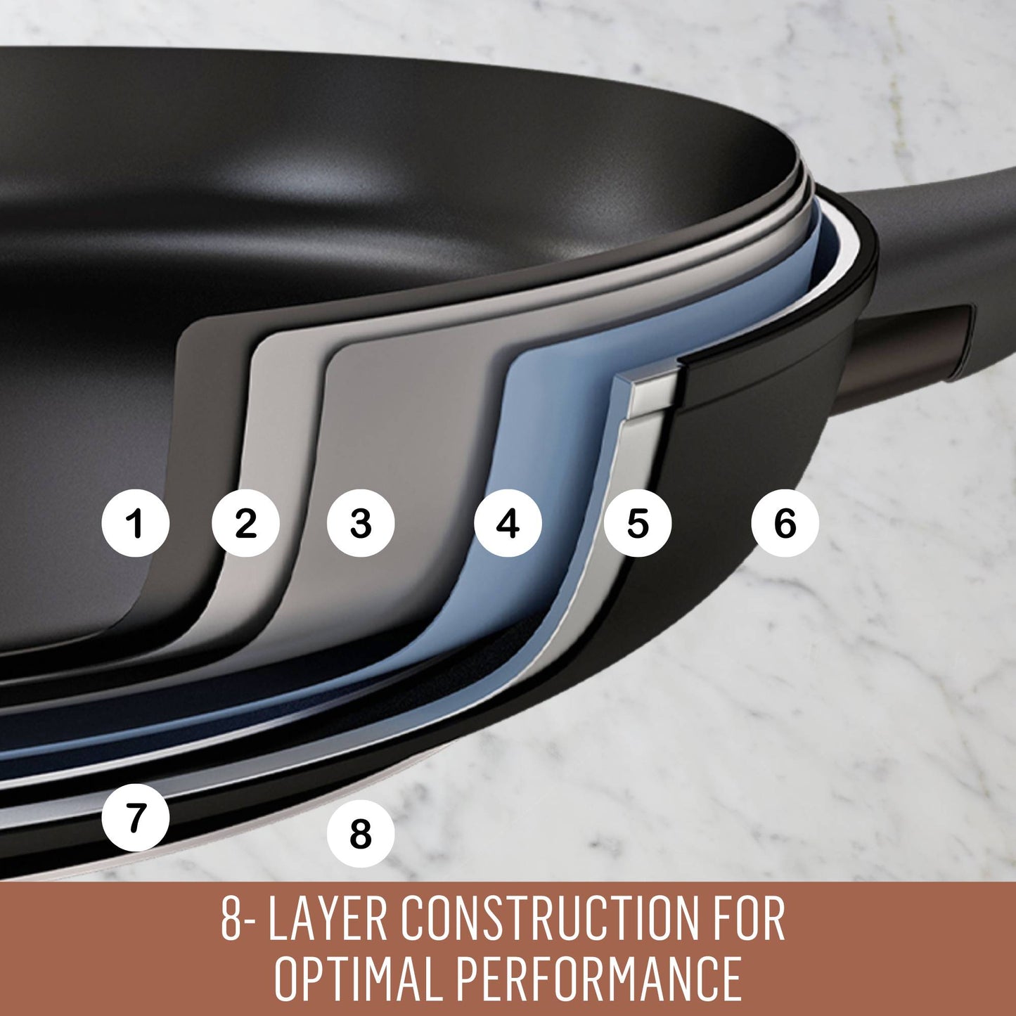 Essteele Per Domani Nonstick Induction Covered Wok 30cm