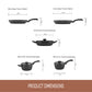 Essteele Per Salute Nonstick Induction 5 Piece Cookware Set